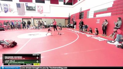 59 lbs Quarterfinal - Liam Villa, Scrap Yard Garage Wrestling vs DeAndre Romero, Victory Wrestling-Central WA