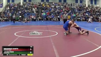 165 lbs Quarterfinal - Broderick Barth, Fremont Ross vs Jacob Pinks, Allen East