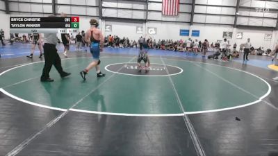 120 lbs Allday - Bryce Christie, CENTERVILLE WRESTLING CLUB vs Taylon Winker, 84 ATHLETES