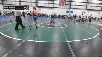120 lbs Allday - Bryce Christie, CENTERVILLE WRESTLING CLUB vs Taylon Winker, 84 ATHLETES