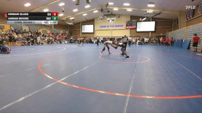 133 lbs Cons. Round 2 - Keimari Glass, Grand Canyon University vs Adrian Moore, Unattached
