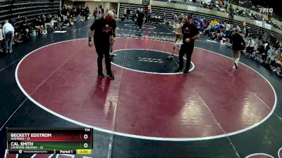 114 lbs Round 2 (4 Team) - Beckett Edstrom, Hastings vs Cal Smith, LaCrosse Aquinas