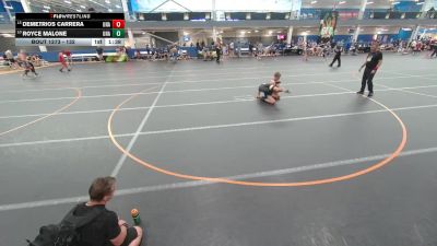 132 lbs Cons. Round 7 - Royce Malone, Unattached vs Demetrios Carrera, Unattached