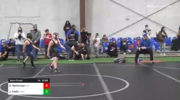 85 lbs Semifinal - Dylan Reithmayr, Red Nose vs Jordan Kadir, Trwc