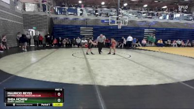 66 lbs Champ. Round 1 - Shea McNew, Nampa Christian vs Mauricio Reyes, Ontario Animals Wrestling Club