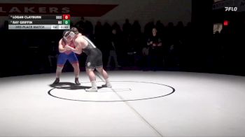285 lbs 3rd Place Match - Ray Griffin, North Idaho College vs Logan Clayburn, Southwestern Oregon Community College