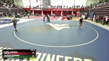 197 lbs Quarterfinal - Dakoda Rodgers, Pitt-Johnstown vs Chris Johnson, Wheeling