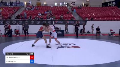 72 kg Rnd Of 16 - Richard Fedalen, New York City RTC vs Caoilte Drury, California