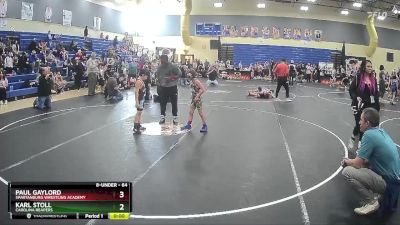 64 lbs Round 3 - Paul Gaylord, Spartanburg Wrestling Academy vs Karl Stoll, Carolina Reapers