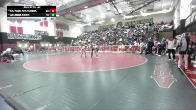 115 lbs Cons. Round 1 - Arianna Cook, Yucaipa vs Carmen Archundia, Carter