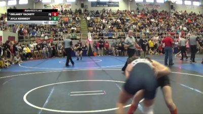 107 lbs Quarterfinal - Ayla Kennedy, Teays Valley vs Delaney Tackett, Pursuit Wrestling