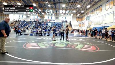 138 lbs Cons. Round 4 - Torry James, Oakleaf vs Victor Hultquist, Newsome