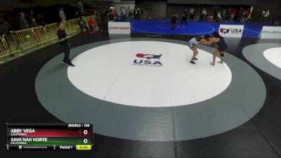 155 lbs Cons. Semi - Abby Vega, California vs Sava`nah Norte, California