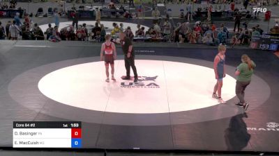 145 lbs Cons 64 #2 - Declan Basinger, Pennsylvania vs Evan MacCuish, Missouri