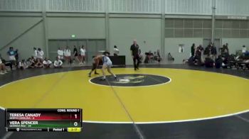 122 lbs Semis & 1st Wrestleback (8 Team) - Teresa Canady, North Carolina vs Vera Spencer, Georgia Red