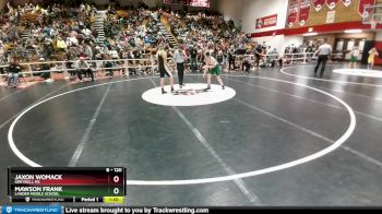 120 lbs Cons. Round 2 - Jaxon Womack, Greybull MS vs Mawson Frank, Lander Middle School