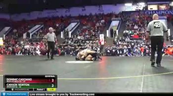 152 lbs Semifinals (8 Team) - Carson Norton, Bronson HS vs Dominic Casciano, New Lothrop HS