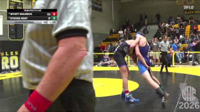 153 lbs Quarterfinal - Wyatt Walbeck, Clark vs Steven Kent, Vaca Pena