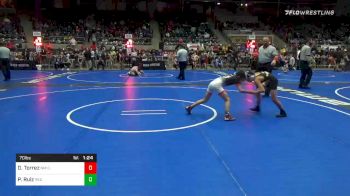 70 lbs Quarterfinal - Diego Torrez, NM Gold vs Paul Jr Ruiz, Red Wave