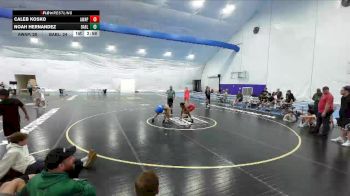 132 lbs Round 9 (10 Team) - Caleb Kosko, AWA PA Posse vs Noah Hernandez, Broad Axe Blue