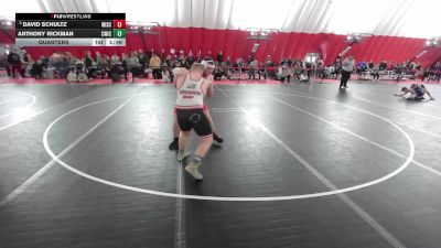16U Boys - 215 lbs Quarters - David Schultz, Wisconsin vs Anthony Rickman, CrassTrained: Weigh In Club