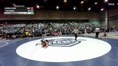 105 lbs Semifinal - Lily Dizon, Pitman vs Lauren Catiis, Twelve Bridges