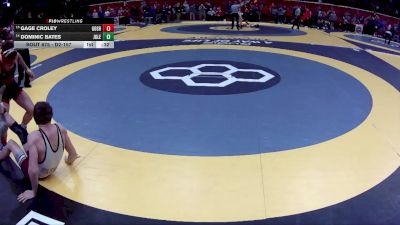 D2-157 lbs Cons. Round 2 - Dominic Bates, John Glenn vs Gage Croley, Goshen