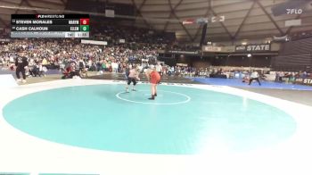 Boys 2A 190 lbs Champ. Round 1 - Steven Morales, Marysville Pilchuck vs Cash Calhoun, Ellensburg
