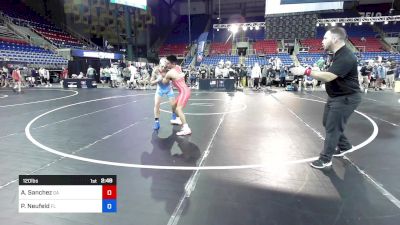 120 lbs Cons 32 #1 - Adonnis Sanchez, GA vs Preston Neufeld, FL