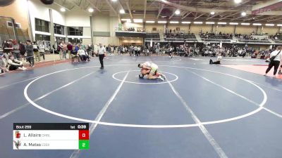 152 lbs Consi Of 16 #2 - Logan Allaire, Campbell vs Anthony Matas, Essex