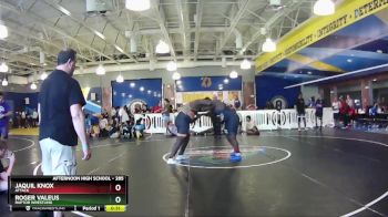 285 lbs Cons. Round 2 - Jaquil Knox, Attack vs Roger Valeus, Raptor Wrestling