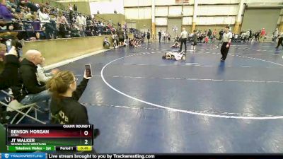 77 lbs Champ. Round 1 - Jt Walker, Nevada Elite Wrestling vs Benson Morgan, Utah