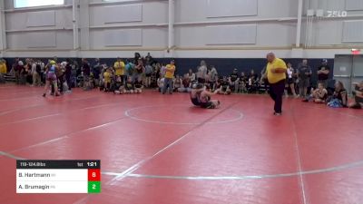 119-124.8 lbs Quarterfinal - Bria Hartmann, WI vs Avery Brumagin, PA