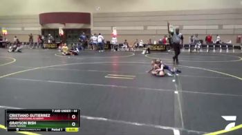 44 lbs Cons. Round 1 - Cristiano Gutierrez, Region Wrestling Academy vs Grayson Bish, Ragin Raisins