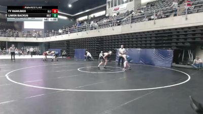 120 lbs Consi Of 8 #1 - Ty Rawlings, Allison Park vs Linkin Backus, Walton