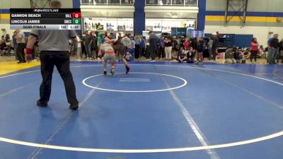 155 lbs Semifinal - Gannon Beach, Dallastown vs Lincoln James, SMCC