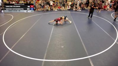 92 lbs Semis - Rhilynn Tolzman, Summit Wrestling Academy vs Brycen Kothenbeutel, MN Elite
