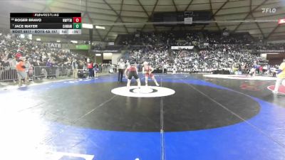 Boys 4A 157 lbs 7th Place Match - Jace Mayer, Camas vs Roger Bravo, Newport (Bellevue)