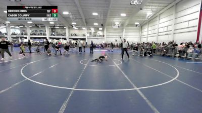 60 lbs 3rd Place - Derrick King, Top Flight Wrestling Academy vs Casen Collupy, Falcons/Taunton