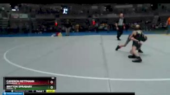 50 lbs Semis & 1st Wrestleback (8 Team) - Britton Sprabary, Roseau vs Cameron Rettmann, Hutchinson