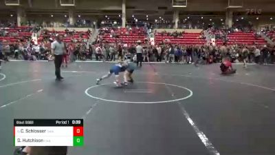 76 lbs Cons. Round 3 - Corbin Schlosser, SlyFox Wrestling Academy vs Gabriel Hutchison, Chanute