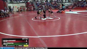120 lbs Semifinal - Alyssa Eckhardt, Midland vs Ava Scranton, Anamosa
