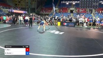 88 lbs Rnd Of 32 - Trace Rial, Iowa vs Bryson Busler, Wisconsin