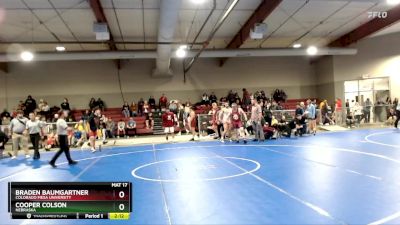 197 lbs Cons. Round 2 - Braden Baumgartner, Colorado Mesa University vs Cooper Colson, Nebraska