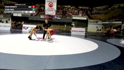 Junior Boys - 106 lbs Cons. Round 2 - Daniel Barajas, Downey High School Wrestling vs Noe Pantaleon, Liberty Ranch High School Wrestling