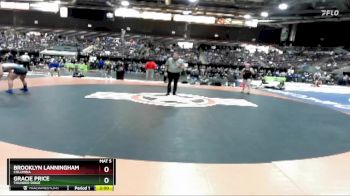 114 lbs Champ. Round 3 - Gracie Price, Thunder Ridge vs Brooklyn Lanningham, Columbia