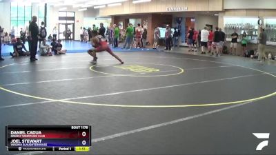 120 lbs Cons. Round 2 - Joel Stewart, Virginia Slaughterhouse vs Daniel Cadua, Grizzly Wrestling Club