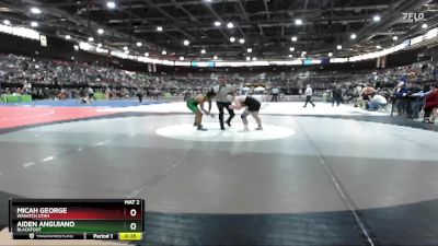 157 lbs Cons. Round 3 - Aiden Anguiano, Blackfoot vs Micah George, Wasatch Utah