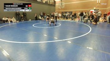 100 lbs 3rd Place Match - Kaleb Rebmann, Grizzly Wrestling Club vs Rustin Montgomery, Brothers Of Steel Wrestling Club