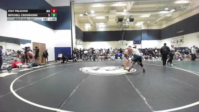 217 lbs Champ. Round 2 - Colt Palacios, Mayfair High School vs Mitchell Croushorn, YL
